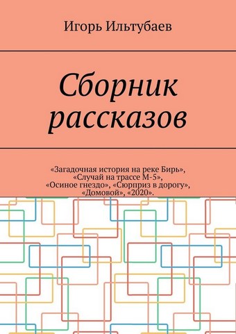 Сборник рассказов. «Загадочная история на реке Бирь», «Случай на трассе М-5», «Осиное гнездо», «Сюрприз в дорогу», «Домовой», «2020»